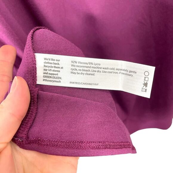 Eileen Fisher jersey tunic dress Sz M soft comfy lagenlook - Picture 6 of 6